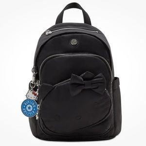 KIPLING x HELLO KITTY DELIA BLACK NYLON MINI BACKPACK